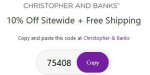 Christopher And Banks discount code