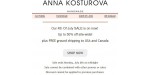 Anna Kosturova discount code