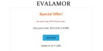Evalamor discount code