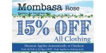 Mombasa Rose discount code