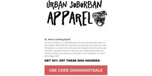Urban Suburban Apparel coupon code