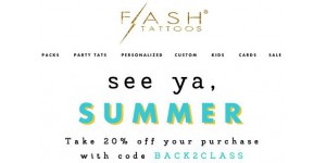 Flash Tattoos coupon code