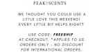 Peak Scents discount code