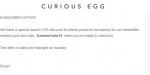 Curious Egg discount code