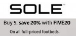 SOLE discount code