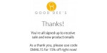 Good Dee´s discount code