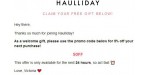 Haulliday discount code