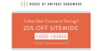 House of Antique Hardware discount code