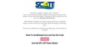 Scott Hawaii coupon code