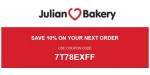 Julian Bakery coupon code