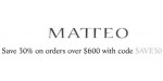 Matteo discount code