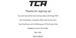 TCA discount code