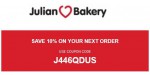 Julian Bakery discount code