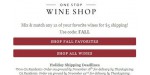One Stop Wine Shop coupon code