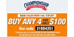Championship Productions discount code