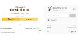 Brownie Brittle coupon code