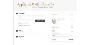 Appliques With Character coupon code