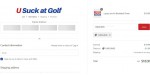 U Suck at Golf coupon code