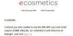 Ecosmetics discount code