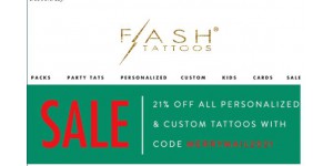 Flash Tattoos coupon code