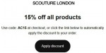 Scouture London discount code
