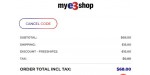 My E3 Shop discount code