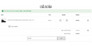 AllSole coupon code