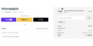 Voyager coupon code