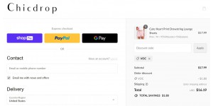 Chicdrop coupon code