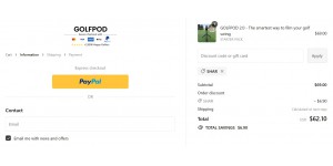 Golfpod coupon code