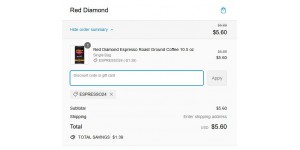 Red Diamond coupon code