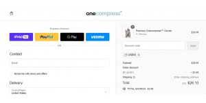One Compress coupon code