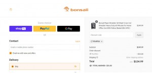 Bonsaii coupon code