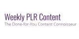 Weekly PLR Content
